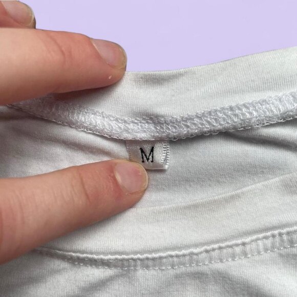 2-for-1 Black & White Crop Tops – Size Medium - Picture 5 of 6